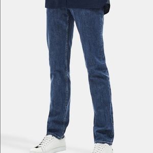 Lacoste standard fit straight leg denim blue jeans